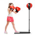 Kids Punching Bag with Adjustable Stand and Boxing Gloves - Minihomy