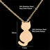 Plating alloy women's necklace trend pet cat necklace - Minihomy