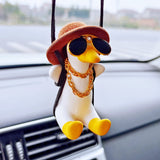 Pistol Cowboy Duck Car Rearview Mirror Pendant car Decoration - Minihomy