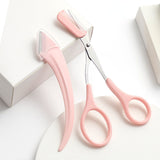 Eyebrow Trimming Knife With Comb Curved Moon Small Beauty Supplies Gadgets - Minihomy