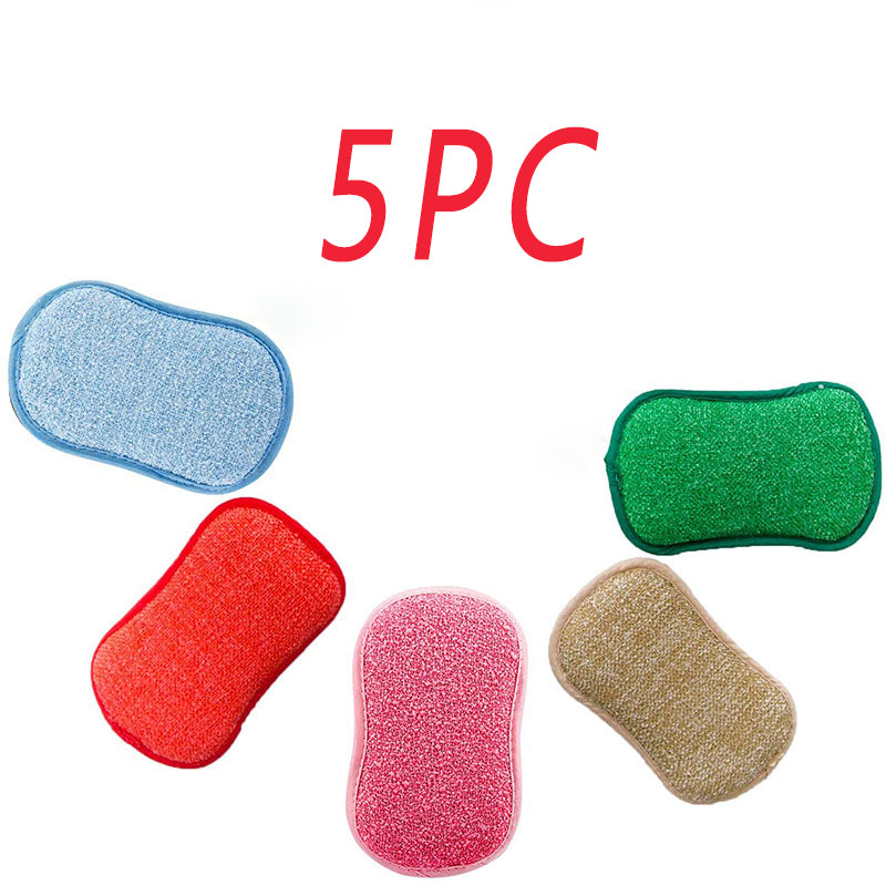 Double-Sided Kitchen Cleaning Magic Microfiber Sponge - Minihomy