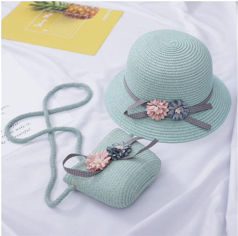 Children's Summer Hat And Sunshade Bag Set - Minihomy