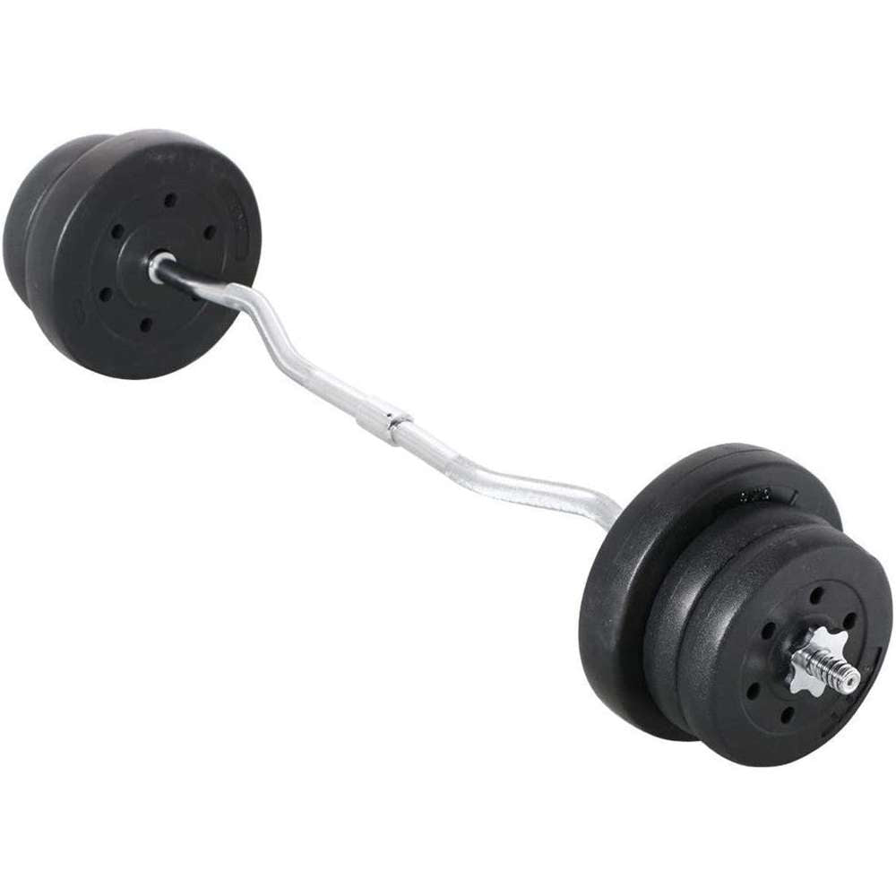 Barbell Dumbbell Curl Bar Weight Lifting Curl Barbell Gym Exercise Workout - Minihomy