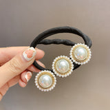 Net Red Pan Hair Pearl Diamond Braided Hair Style Hairpin - Minihomy