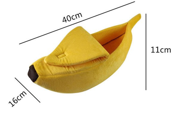 Pet House Dog Bed Banana Shape Dog House Cute Pet Kennel Nest Warm Dog Sofas Sleeping Bed - Minihomy