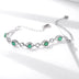 Natural Emerald Bracelet Female S925 Silver Set Gem Jewelry - Minihomy