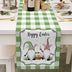 Light Wood Grain Bottom Easter Cotton And Linen Table Flag - Minihomy