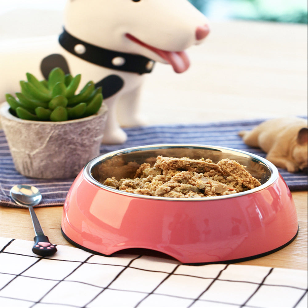 Dog Supplies Bowls Large Stainless Steel Food Bowls Pet Cat Bowls - Minihomy