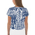 Blue Nature Printed Short T-Shirt - Minihomy