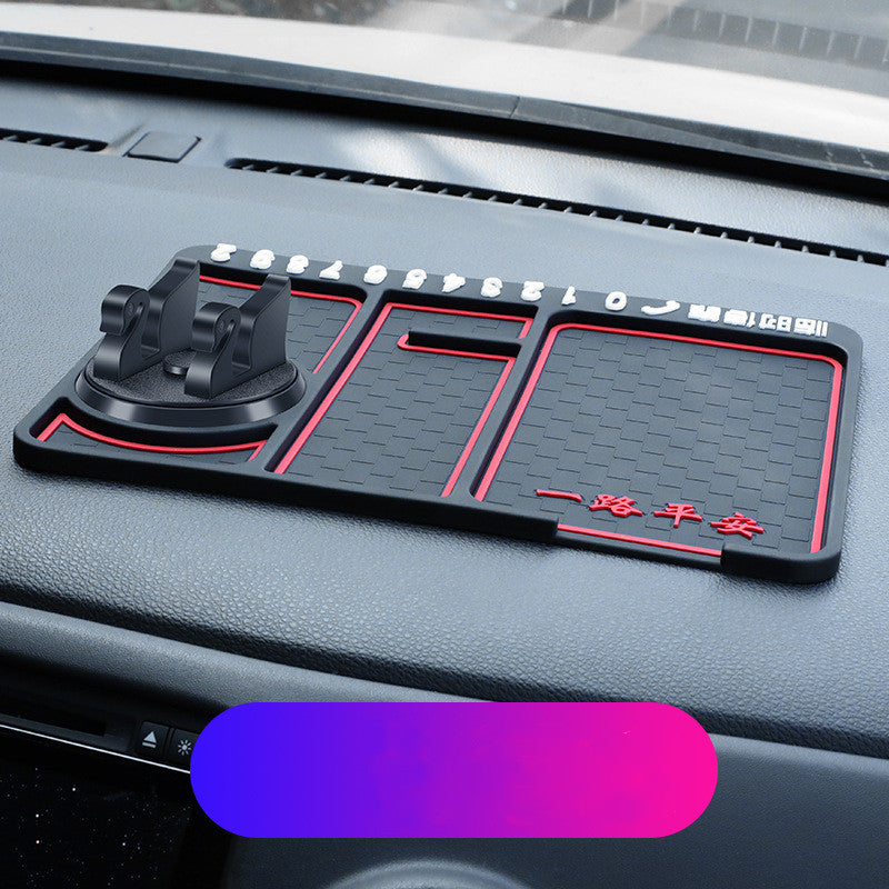 Non-Slip Car Phone Pad For 4-in-1 Car Parking Number Card Anti-Slip Mat Auto Phone Holder - Minihomy