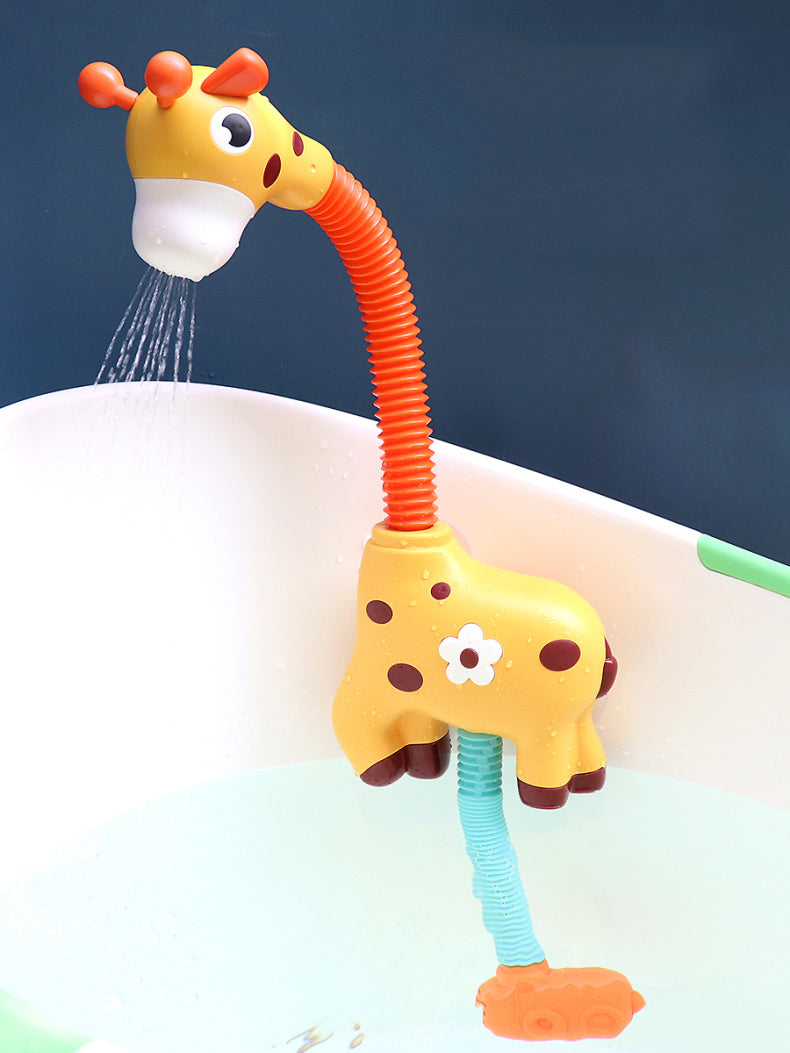 Children Bath Toy Electric Cartoon Giraffe Shower Baby Spray Bathtub Toys Educational Play Game Beach Toys - Minihomy