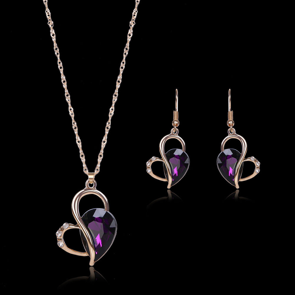 Two-piece Set Of Jewelry Necklace and Earring