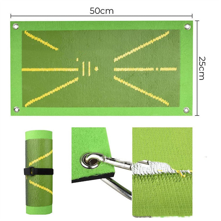 Portable Golf Training Mat For Swing Detection Batting Ball Trace Practice Pads - Minihomy