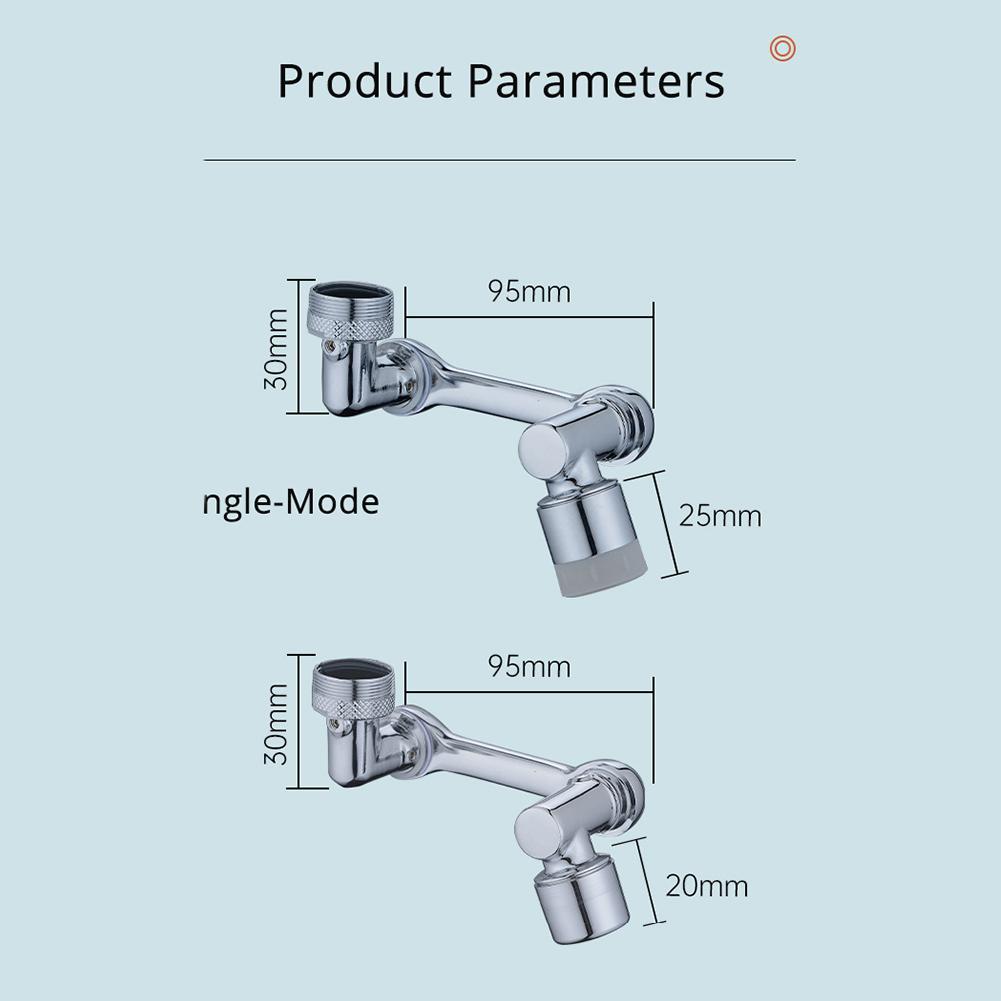 Universal 1080 Swivel Faucet Aerator Multifunction Faucet Extender - Minihomy