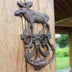 European Retro Nostalgic Cast Iron Crafts Retro Elk Door Knock - Minihomy