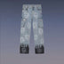 High Street Retro Cross Graffiti Loose Straight Jeans - Minihomy