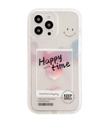 Gradient Transparent Color Cloud Letter Mobile Phone Case - Minihomy