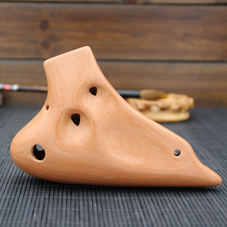 Double-Pipe Ocarina Alto C Wide-Range Wind Instrument - Minihomy