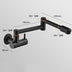 Black Kitchen In-wall Faucet - Minihomy