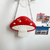 Cute Mushroom Bag Personality Cartoon Bag Chain Contrast Color Stitching Shoulder Bag - Minihomy