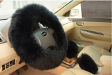 Sheepskin And Wool Steering Wheel Cover