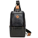 Chest Bags Men's Shoulder Bags Messenger Leather Bags - Minihomy