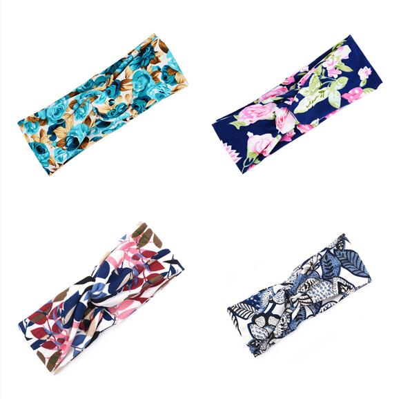 Floral cross hair band - Minihomy