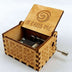 Antique Carved Wooden Hand Crank Music Box - Minihomy