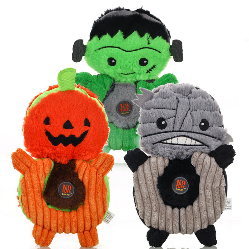 Pet Dog Toys Halloween-Witch Devil Pumpkin Pet Training Squeak Toys - Minihomy