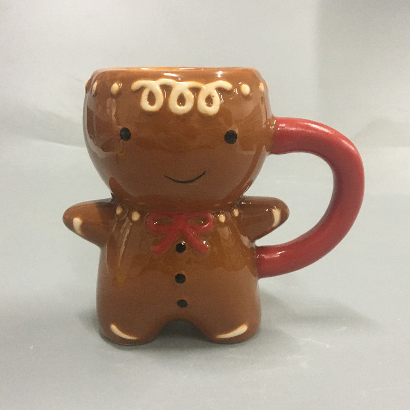 Gingerbread Man Christmas Ceramic Tea Mug - Minihomy