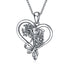 Elephant Necklace Sterling Silver Elephant Heart Pendant Necklace Jewelry Birthday Gifts For Women - Minihomy