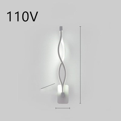 Led wall lamp nordic minimalist bedroom bedside lamp - Minihomy