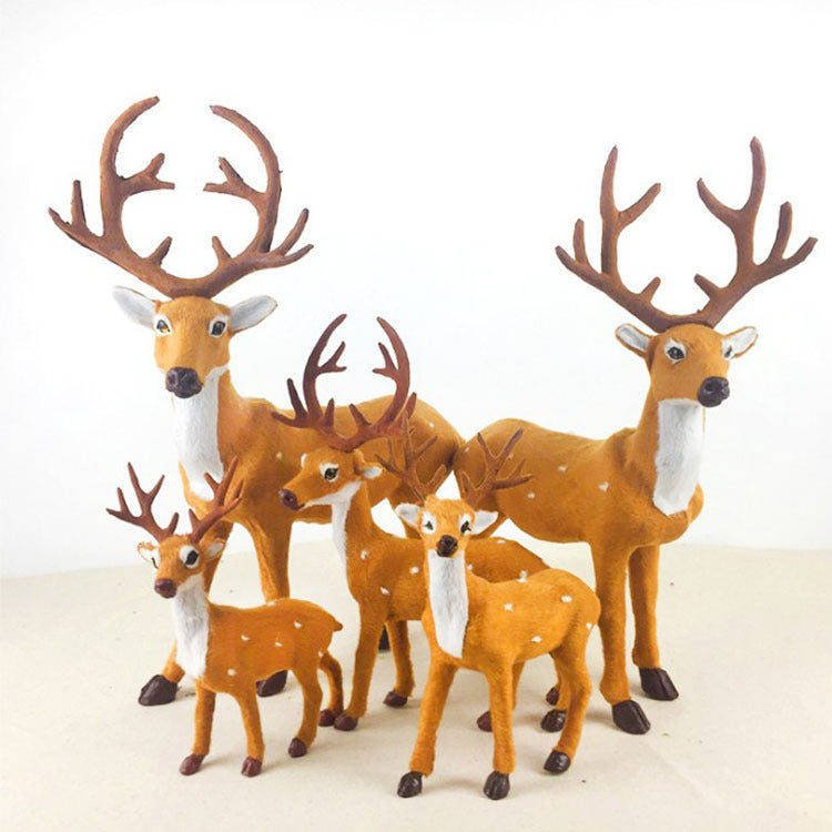 Elk Plush Christmas Deer Decorations for Home Ornament - Minihomy