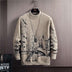 Autumn And Winter Round Neck Long Sleeved Pullover Thick Sweater - Minihomy