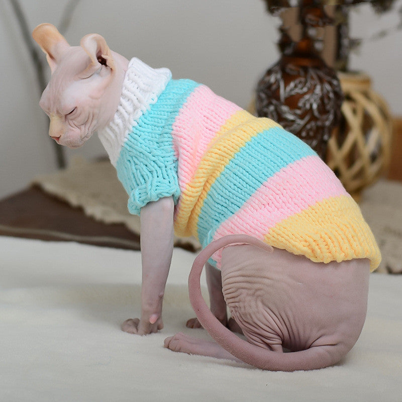 Hairless Cat Warm Sweater Pet Cat Clothes - Minihomy