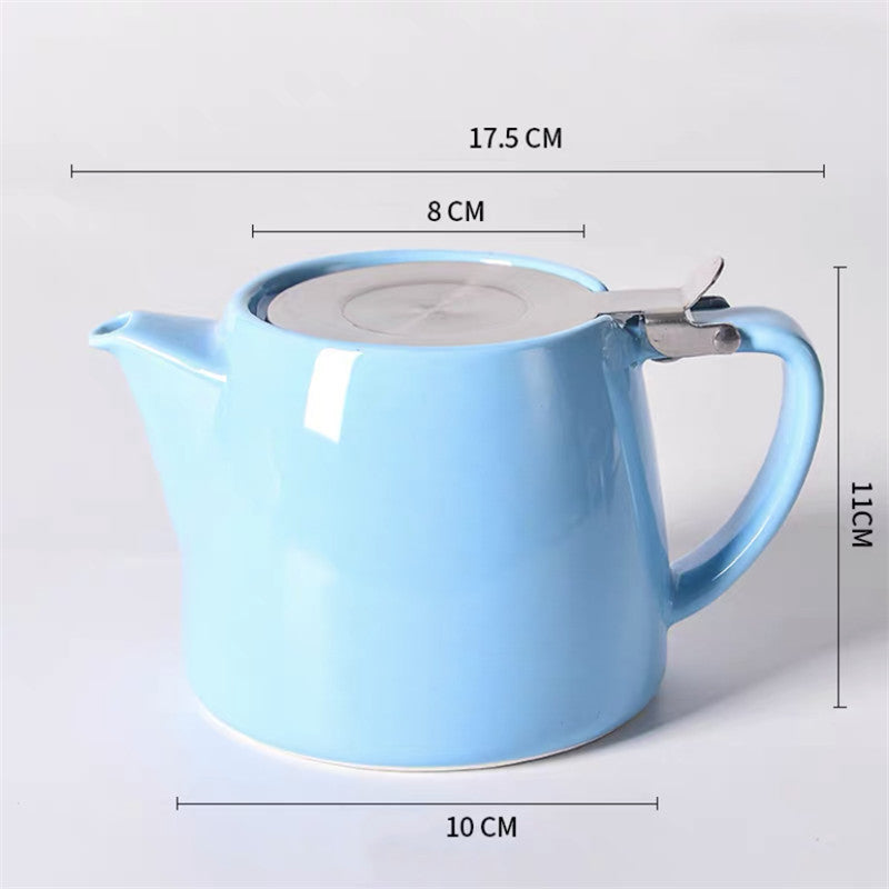 Large-capacity High-temperature-resistant Ceramic Teapot With Lid - Minihomy