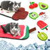 Dog Cooling Mat Pet Beds Cat Rug Ice Silk Pet Self Cooling Pad Blanket Summer Washable Oxford Farbric Cooling Down Summer Fruit - Minihomy