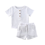 Toddler Kids Baby Boys Summer Casual Clothes Sets - Solid