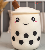 Cute Fruit Drink Plush Stuffed Soft Strawberry Milk Boba Tea Plush - Minihomy