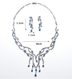 Crystal Jewelry Zircon Jewelry Set Tassel Pendant - Minihomy