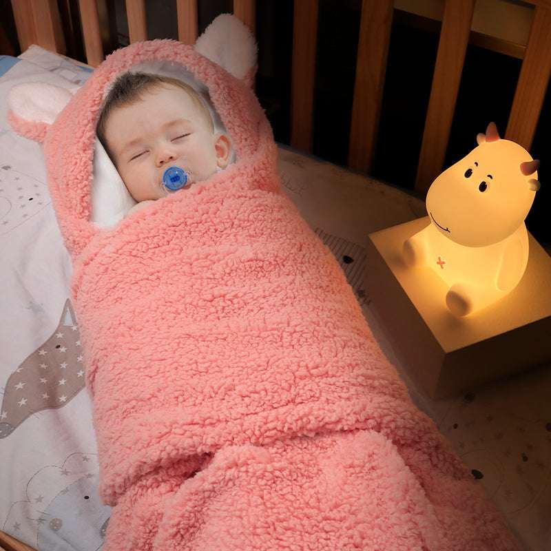 Baby's Anti-shock Wrapped In Sleeping Bag Swaddled By Baby - Minihomy