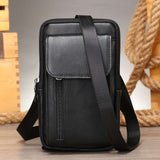 Men's Leather Casual One-shoulder Messenger Bag - Minihomy