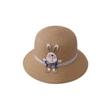 Cute Rabbit Decoration Bag with Two-Piece Straw Hat for Kids - Minihomy