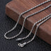 Men's Personality Thai Silver Vintage Necklace Fine Linen Rope Clavicle Chain - Minihomy