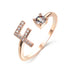 Adjustable 26 Initial Letter Ring Fashion Jewelry For Women - Minihomy