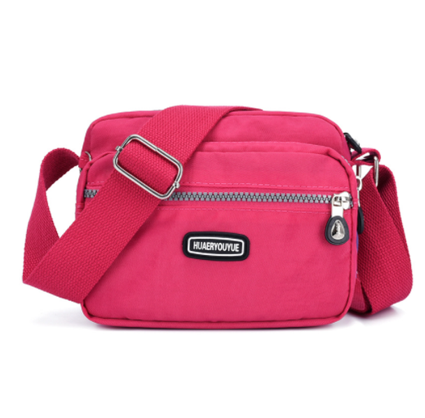 Messenger Bag Small Square Simple And Versatile Nylon Multi Compartment - Minihomy