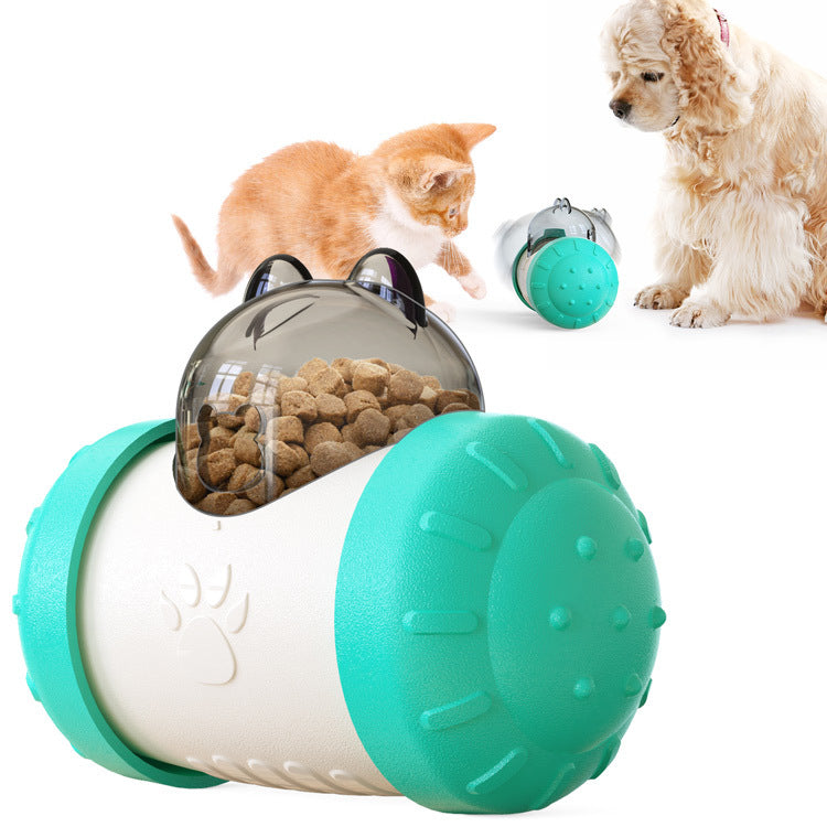 Pets Toys Dog Cat Leaking Food Ball Educational Interactive Toys Swing Bear Slow Food Ball - Minihomy