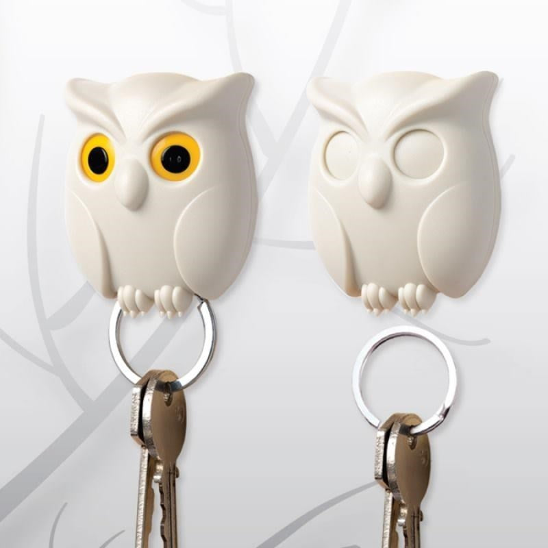 Night Owl Magnetic Wall Key Holder Wall Magnets Keep Keychains Hooks - Minihomy