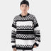 Lazy Style Colorblock Jacquard Sweater Men - Minihomy