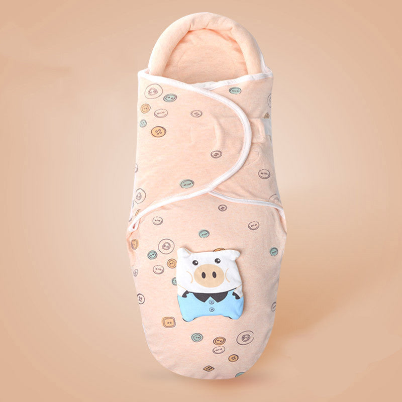 Newborn Baby Cotton Blanket Swaddle Cute Cartoon Toddler Winter Warm Sleeping Bags - Minihomy